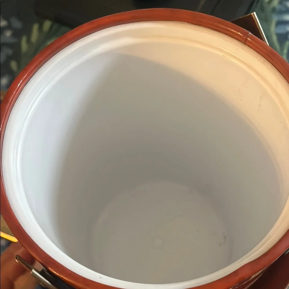 Vintage Orange Ice Bucket